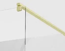 Sprchové kouty MEXEN KIOTO sprchová rozpěra do WALK-IN stěny 8mm zlatá kartáčovaná 800-01-55