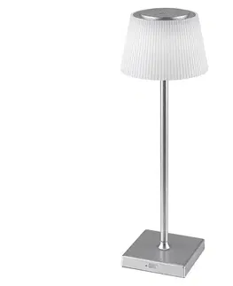 Lampy Rabalux Rabalux 76013- LED Stmívatelná nabíjecí stolní lampa TAENA 4W/3,7V IP44 stříbrná 