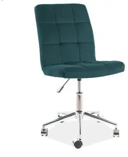Kancelářské židle Signal Kancelářské křeslo Q-020 VELVET Varianta: Zelená / Bluvel 78