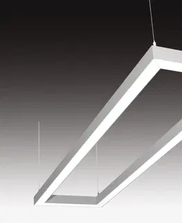 Stropní kancelářská svítidla SEC Stropní nebo závěsné LED svítidlo s přímým osvětlením WEGA-FRAME2-DA-DIM-DALI, 32 W, černá, 607 x 330 x 50 mm, 3000 K, 4260 lm 322-B-101-01-02-SP