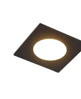 Podhledove svetlo Sada 6 zapuštěných bodů černá včetně LED 3stupňové stmívatelné IP65 - jednoduše