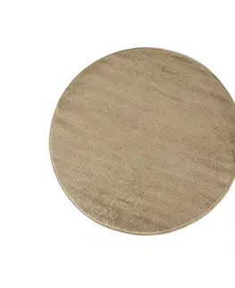 Kulaté a oválné koberce Okrúhly koberec v béžovej farbe Šířka: 60 cm | Délka: 60 cm