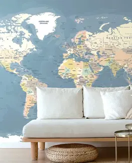 Samolepící tapety Samolepící tapeta stylová vintage mapa světa