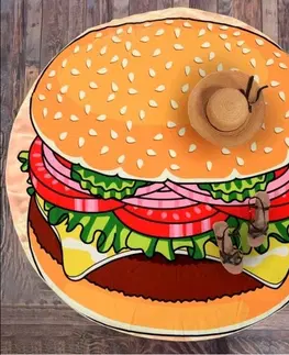 Osušky Tutumi Plážová osuška Hamburger 150 cm