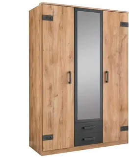 Šatní skříně s otočnými dveřmi Skříň S Otočnými Dveřmi Cork -Bp-