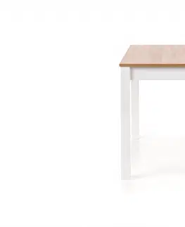 Jídelní stoly HALMAR Jídelní stůl Ksawery dub sonoma/bílá