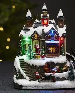 Vánoční vnitřní dekorace STAR TRADING S hudbou - LED dekorativní světlo Trainville