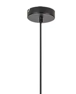 Designová závěsná svítidla Rabalux závěsné svítidlo Leandros E27 1x MAX 60W matná černá 72005