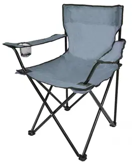 Zahradní židle a křesla TZB Skládací židle HUGO šedá