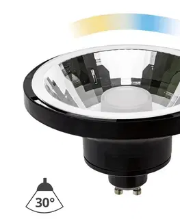 Žárovky  LED Stmívatelná žárovka AR111 GU10/10W/230V 3000-6500K Wi-Fi Tuya 30° černá 
