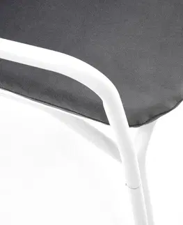 Zahradní židle a křesla HALMAR Zahradní křeslo MELBY bílé