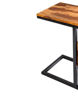 Konferenční stolky Příruční stolek KRIOS Dekorhome Mangovníkové dřevo