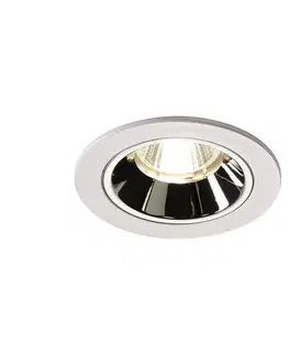 LED podhledová svítidla SLV BIG WHITE NUMINOS DL S vnitřní LED zápustné stropní svítidlo bílá/chrom 4000 K 20° včetně listových pružin 1003831