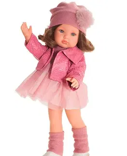 Hračky panenky ANTONIO JUAN - 28121 BELLA - realistická panenka s celovinylová tělem 45 cm