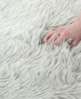 Koberce a koberečky AmeliaHome Kožešina Dokka šedá, 50 x 80 cm