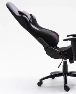 Kancelářské židle Ak furniture Herní křeslo F4G FG38/F černé/grafitové
