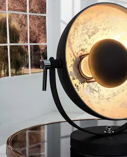 Luxusní a designové stolní lampy Estila Designová jedinečná stolní lampa Studio 40 cm stříbrná