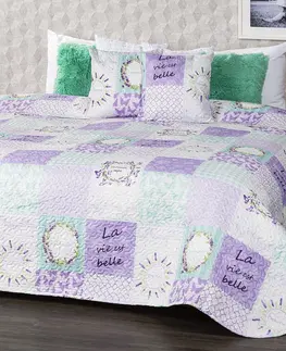 Přikrývky 4Home Přehoz na postel Lavender, 220 x 240 cm, 2 ks 40 x 40 cm