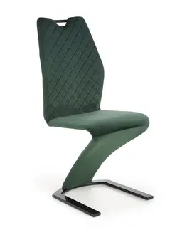 Židle Jídelní židle K442 Halmar Tmavě zelená