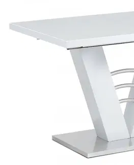 Jídelní stoly Rozkládací jídelní stůl HT-510 WT Autronic