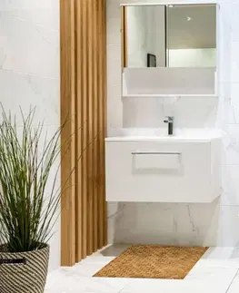 Koupelnové předložky TZB Bambusová koupelnová podložka 50x80 cm světle hnědá