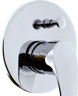 Koupelnové baterie SLEZAK-RAV Vodovodní baterie sprchová vestavěná s přepínačem KONGO, Barva: chrom K086