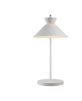 Stolní lampy Nordlux Stolní lampa Dial z kovu, bílá