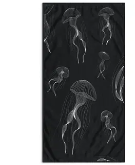 Doplňky do ložnice DecoKing Plážová osuška Jellyfish, 90 x 180 cm