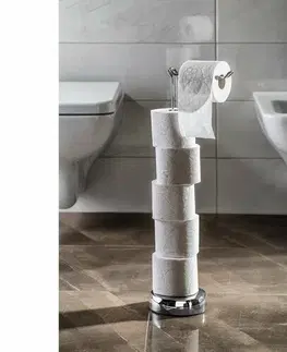 WC štětky GEDY MU37 Minu stojan na toaletní papíry, ocel