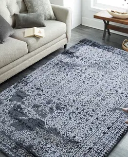 Moderní koberce Vzorovaný koberec béžové barvy