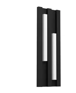 Venkovní nástěnná svítidla EGLO Venkovní nástěnné svítidlo LED Fandina, černá
