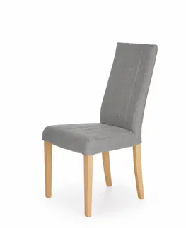 Židle Jídelní židle DIEGO Halmar Dub medový / tmavě šedá (INARI 95)