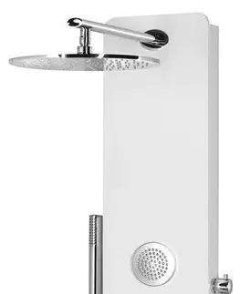 Sprchy a sprchové panely POLYSAN SPIRIT ROUND termostatický sprchový panel nástěnný, 250x1550, bílá 71151