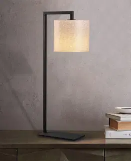 Lampy a lampičky Stolní lampa PROFIL krémová černá