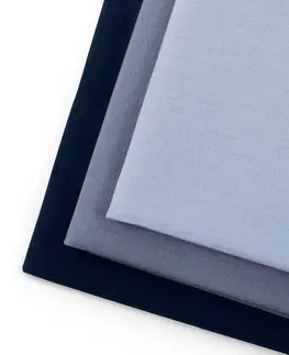Utěrky AmeliaHome Sada kuchyňských ručníků Letty Plain - 3 ks modrá, velikost 50x70