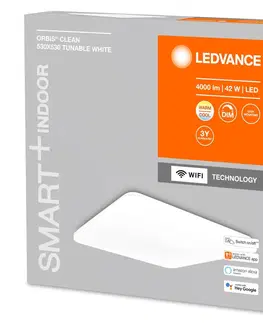 Inteligentní stropní svítidla LEDVANCE SMART+ LEDVANCE SMART+ WiFi Orbis Clean, CCT, 53 x 53 cm