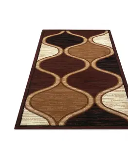 Moderní koberce Elegantní koberec v odstínech hnědé Šířka: 120 cm | Délka: 170 cm