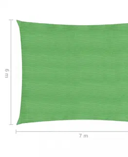 Stínící textilie Stínící plachta obdélníková HDPE 6 x 7 m Dekorhome Krémová