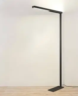 Stojací lampa Arcchio LED kancelářská stojací lampa Tamilo, stříbrná