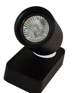 Moderní bodová svítidla Stropní a nástěnné bodové svítidlo AZzardo Tomi 1 black AZ0681 GU10 1x50W IP20 12cm černé