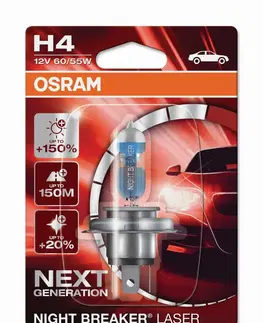Autožárovky OSRAM H4 12V 60/55W P43t NIGHT BREAKER LASER +150% více světla 1ks blistr 64193NL-01B