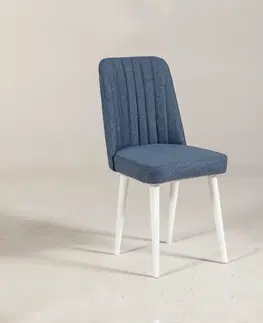 Kuchyňské a jídelní židle Jídelní židle VINA bílá modrá