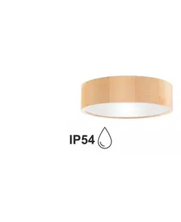 Svítidla  Koupelnové stropní svítidlo CLEO 2xE27/24W/230V IP54 pr. 27,5 cm borovice 