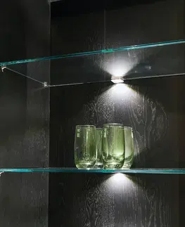 Další nábytková světla Hera Klip LED-Glasclip up and down, nerezová ocel