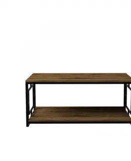 Konferenční stolky Hanah Home Konferenční stolek Kelvin 120 cm hnědý
