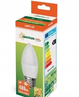 Žárovky Spectrum LED LED žárovka svíčka E-27 230V 6W teplá bílá