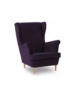 Židle Fialové křeslo ve skandinávském stylu
