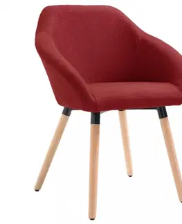 Židle Jídelní židle látka / dřevo Dekorhome Světle šedá