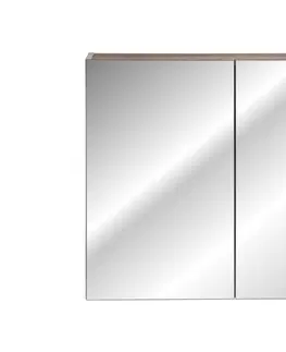 Koupelnový nábytek Comad Závěsná koupelnová skříňka se zrcadlem Santa Fe 84-80-A-2D taupe