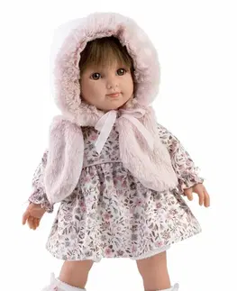 Hračky panenky LLORENS - 53546 SARA - realistická panenka s měkkým látkovým tělem - 35 cm
